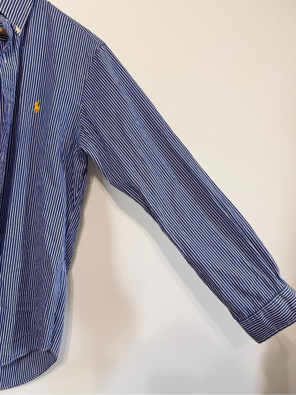 Ralph Lauren Striped Button Up Shirt Size XS Small Women’s Oversized Blue White - Picture 6 of 10